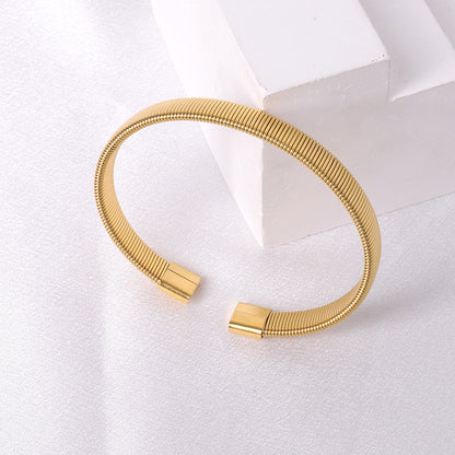 Braided Twist Open Bracelet