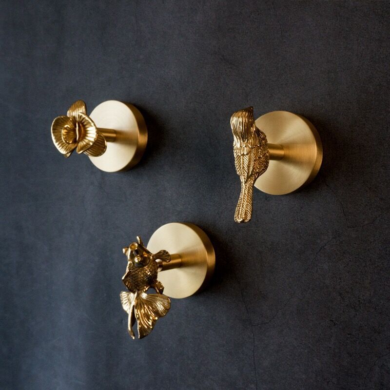 Brass Adhesive Wall Hooks