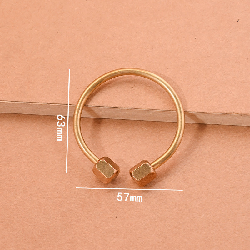 Brass Screw Buckle Keychain Accessories