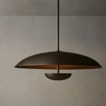 Brass UFO Pendant Light Modern Minimalist LED Hanging Lamp