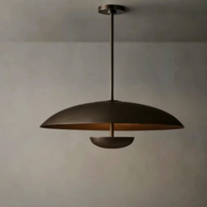 Brass UFO Pendant Light Modern Minimalist LED Hanging Lamp