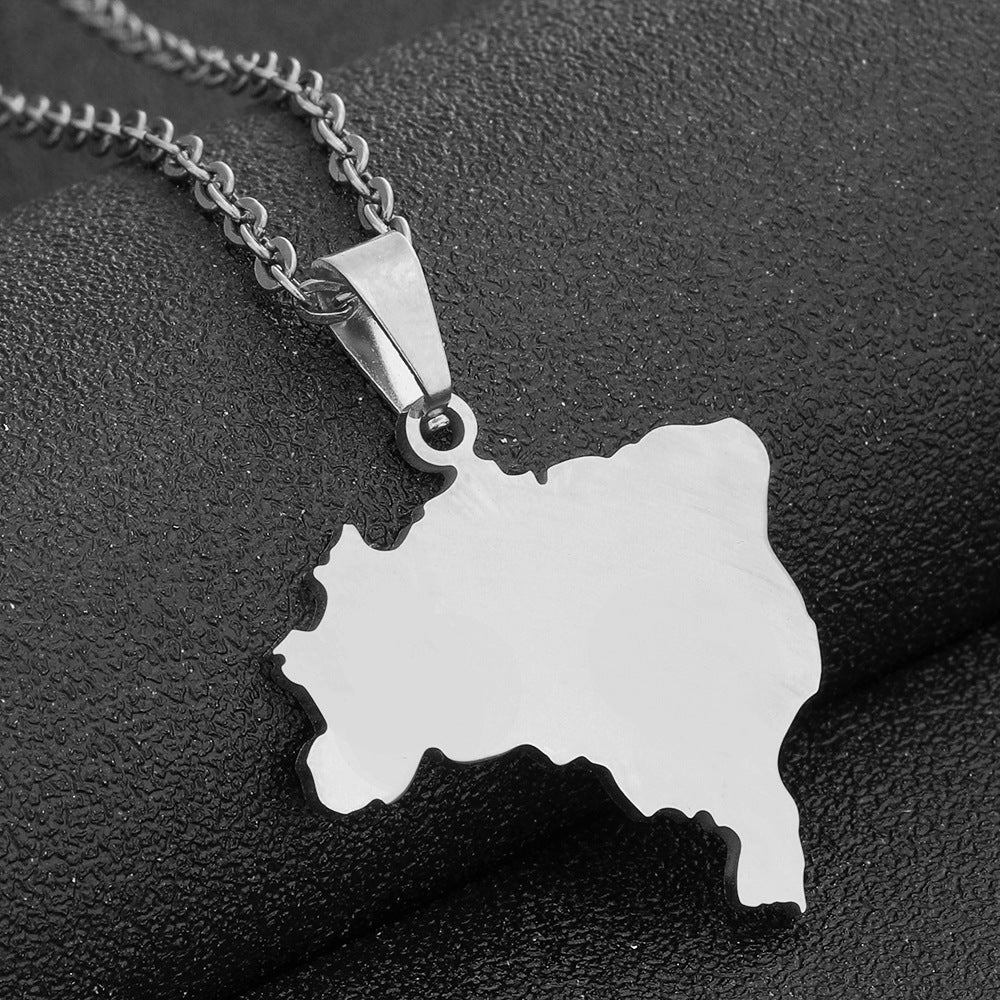 Brazil oil drop pendant necklace