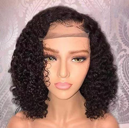 Brazilian Curly Synthetic Wig with Headgear