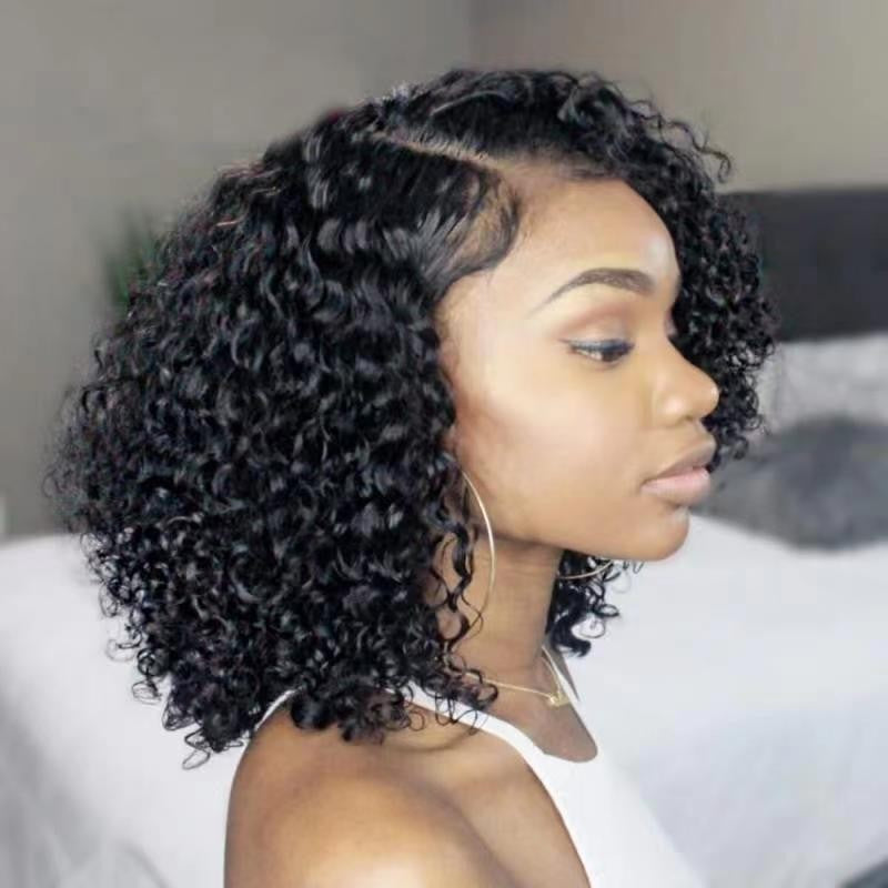 Brazilian Curly Synthetic Wig with Headgear