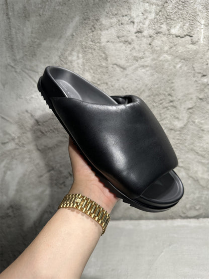 Bread Sandals Casual Height-Increasing Thick-Soled Non-Slip Chunky Heel Retro Loose American Style Slippers