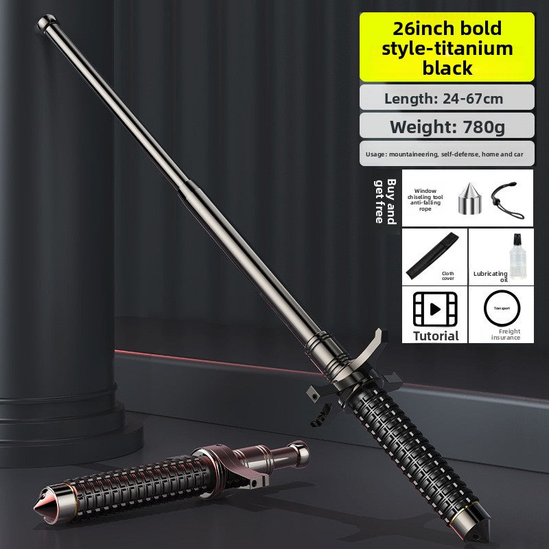 Break-window extendable baton