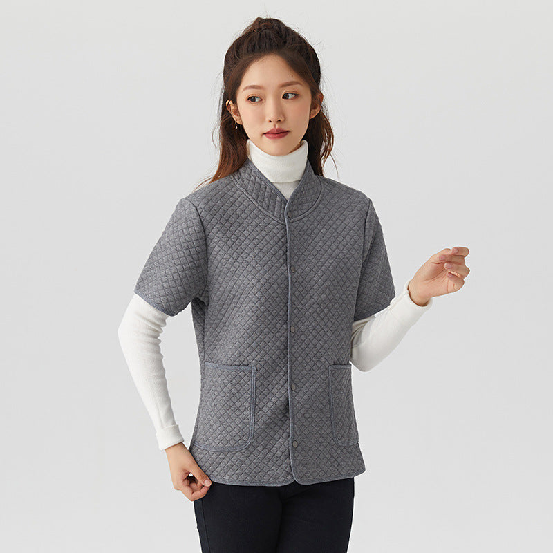 Breathable and warm air-conditioned short-sleeved jacket
