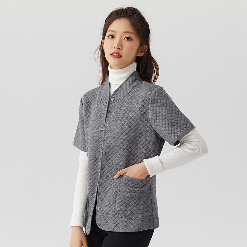 Breathable and warm air-conditioned short-sleeved jacket