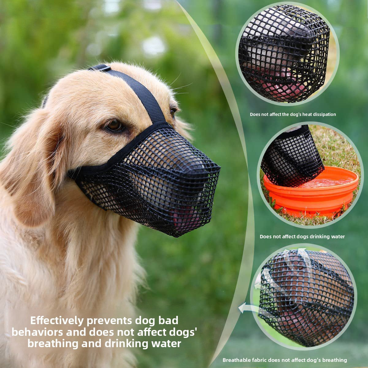 Breathable Anti-Bite Dog Muzzle