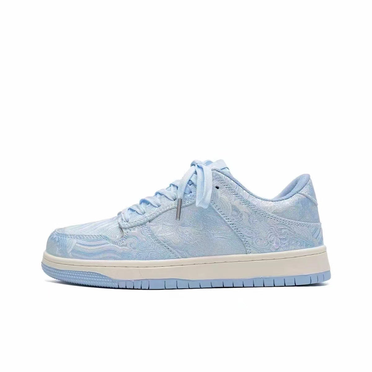 Breathable Canvas Sneakers with Floral Design