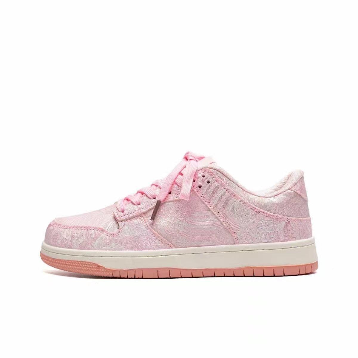 Breathable Canvas Sneakers with Floral Design