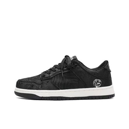 Breathable Canvas Sneakers with Floral Design