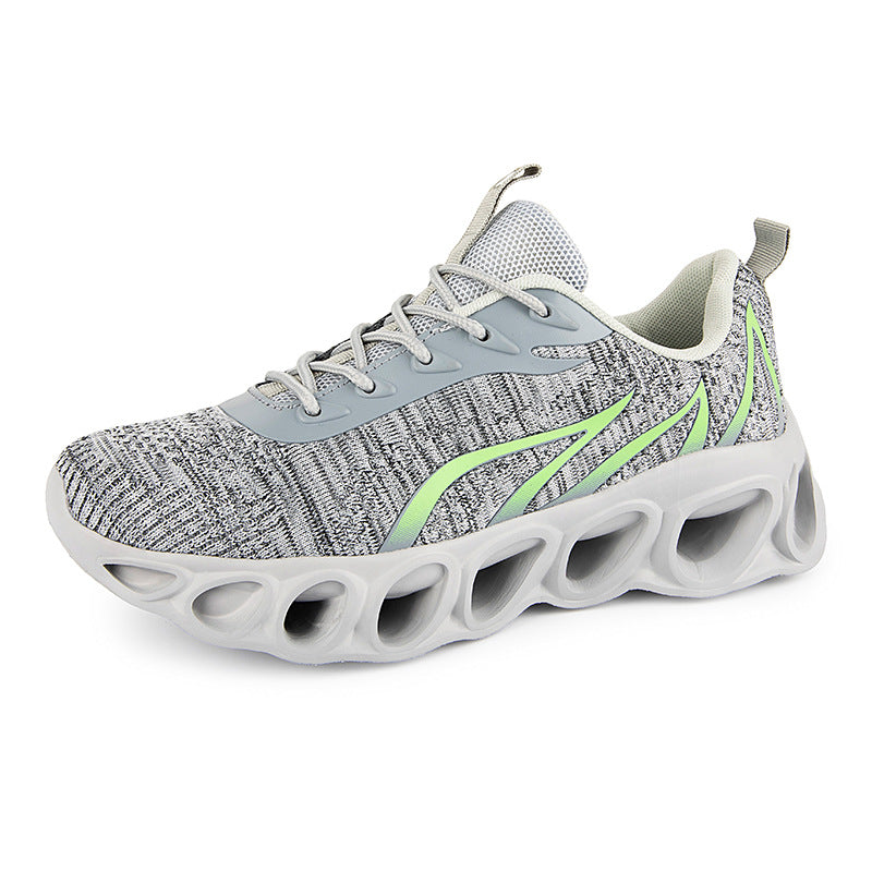Breathable Casual Sports Shoes with Flame Design