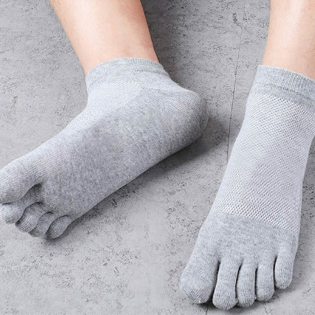 Breathable Cotton Five-Toe Socks for Men