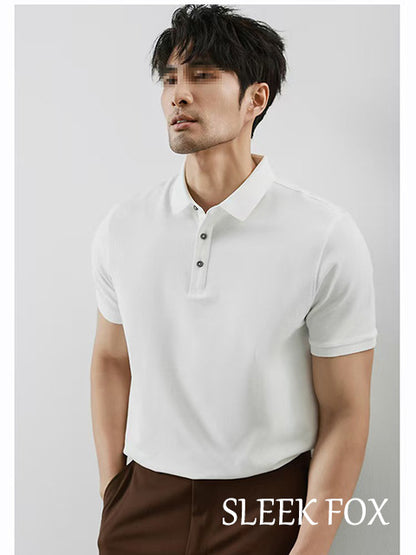 Breathable Cotton Mens Polo Shirt