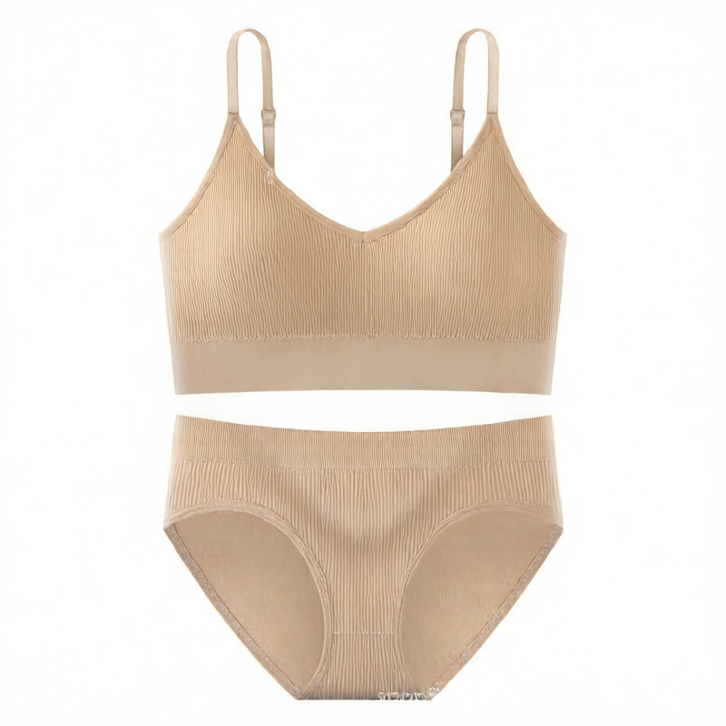 Breathable Detachable Sports Bra Set – Seamless & Traceless Yoga Underwear