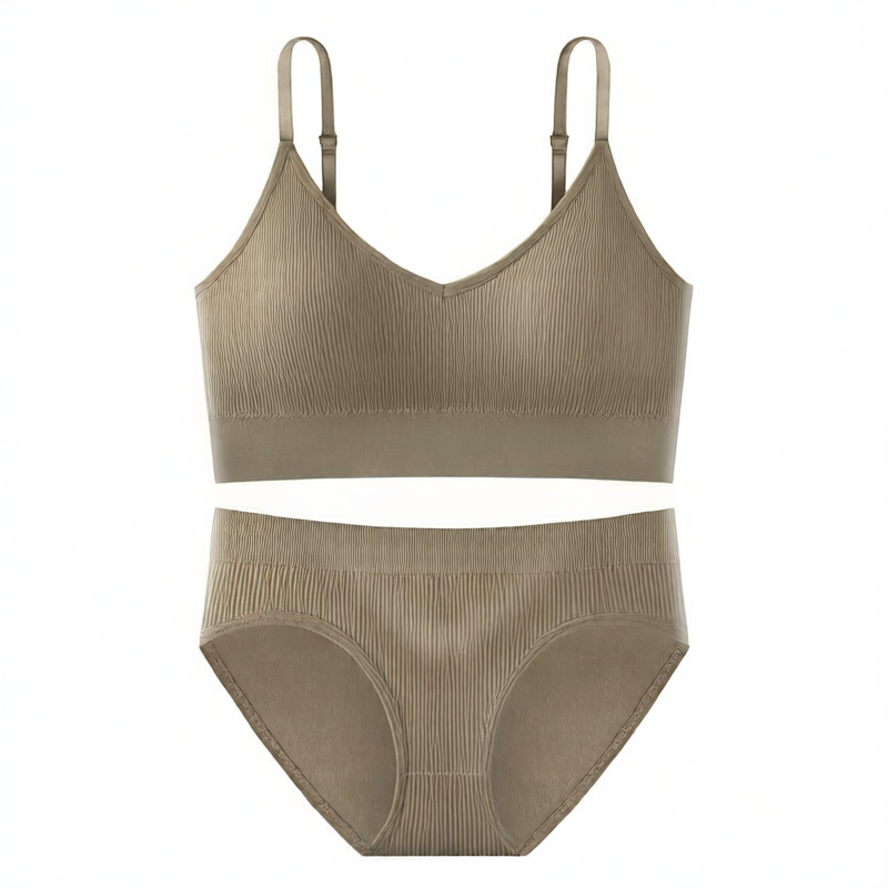 Breathable Detachable Sports Bra Set – Seamless & Traceless Yoga Underwear