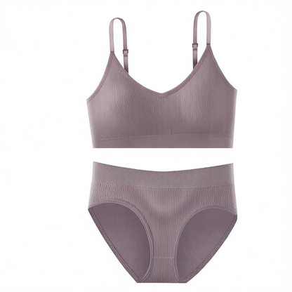 Breathable Detachable Sports Bra Set – Seamless & Traceless Yoga Underwear