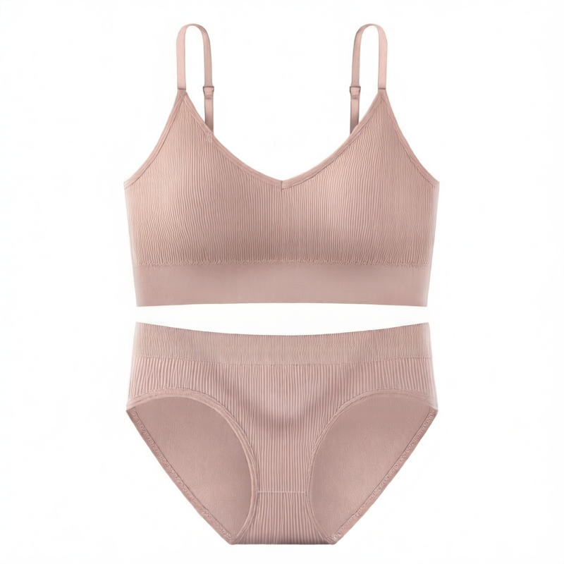 Breathable Detachable Sports Bra Set – Seamless & Traceless Yoga Underwear