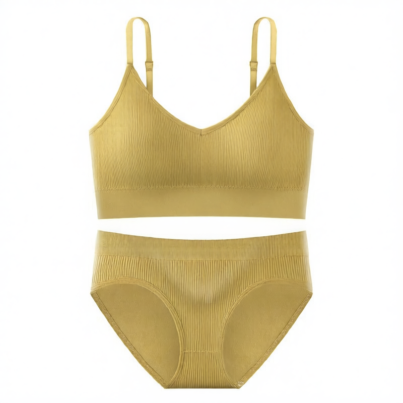Breathable Detachable Sports Bra Set – Seamless & Traceless Yoga Underwear