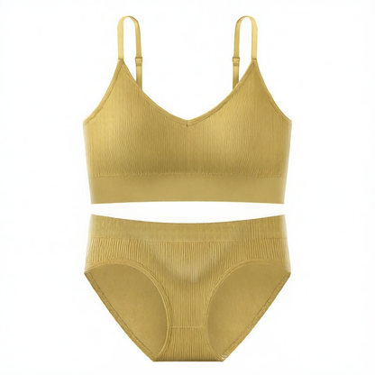 Breathable Detachable Sports Bra Set – Seamless & Traceless Yoga Underwear