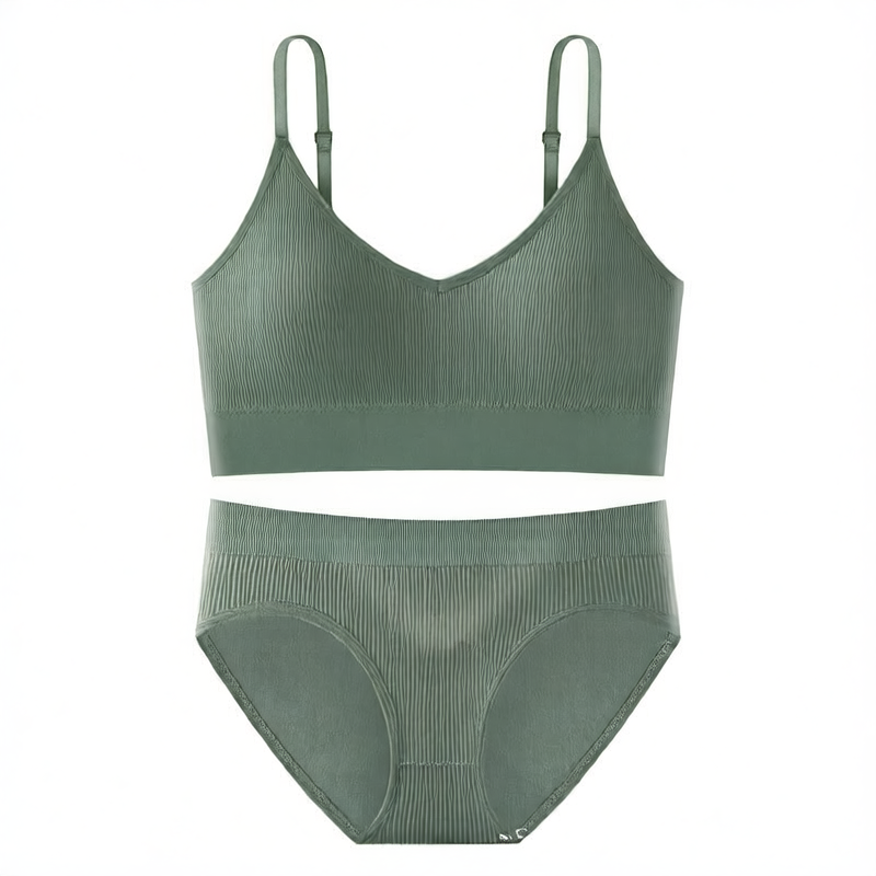 Breathable Detachable Sports Bra Set – Seamless & Traceless Yoga Underwear