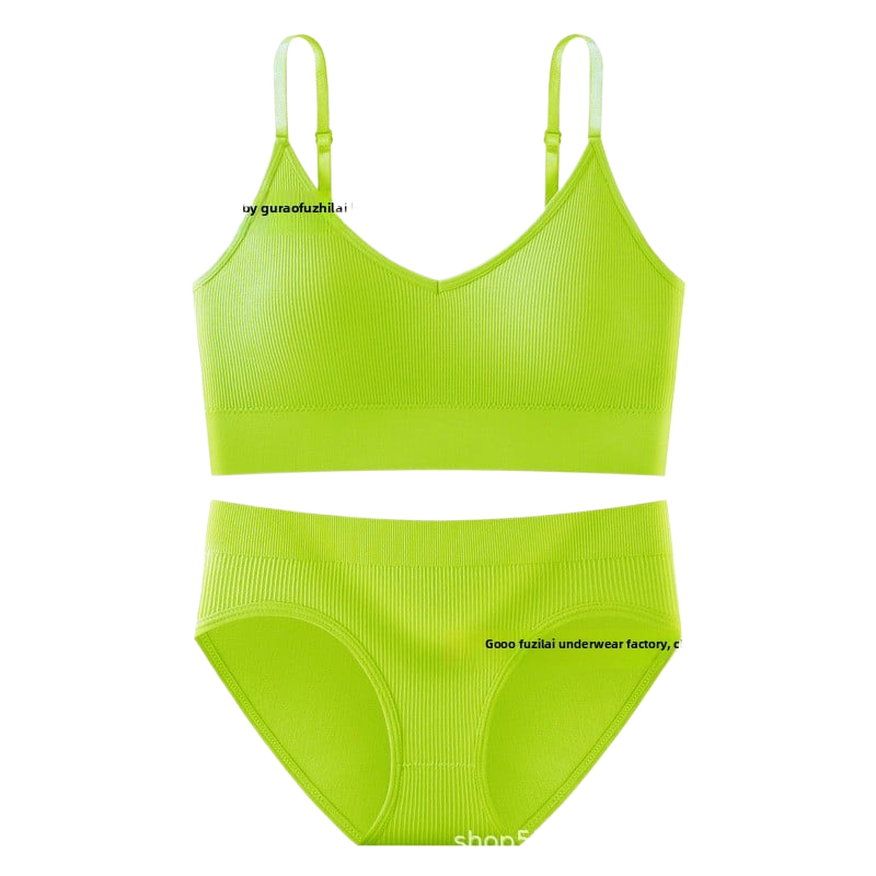 Breathable Detachable Sports Bra Set – Seamless & Traceless Yoga Underwear