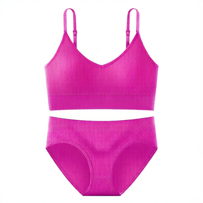 Breathable Detachable Sports Bra Set – Seamless & Traceless Yoga Underwear