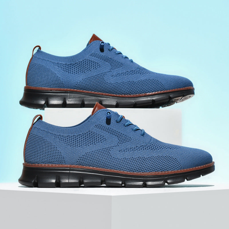 Breathable Flyknit Mens Running Shoes