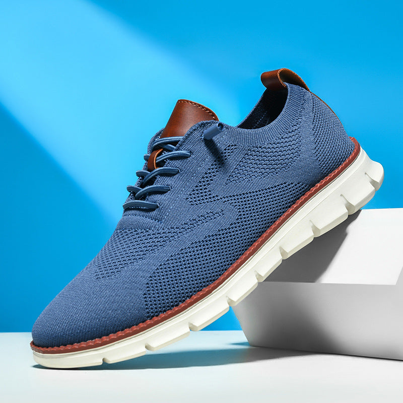 Breathable Flyknit Mens Running Shoes