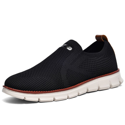 Breathable Flyknit Mens Running Shoes