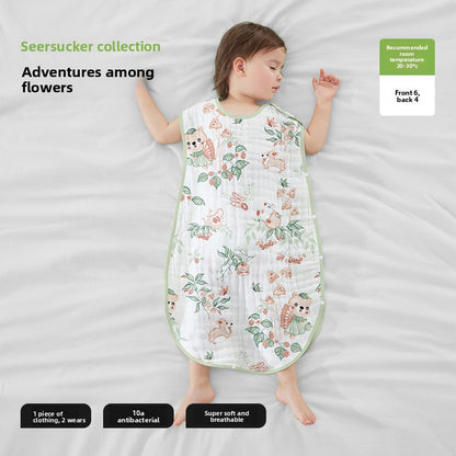Breathable Gauze Baby Vest Sleeping Bag