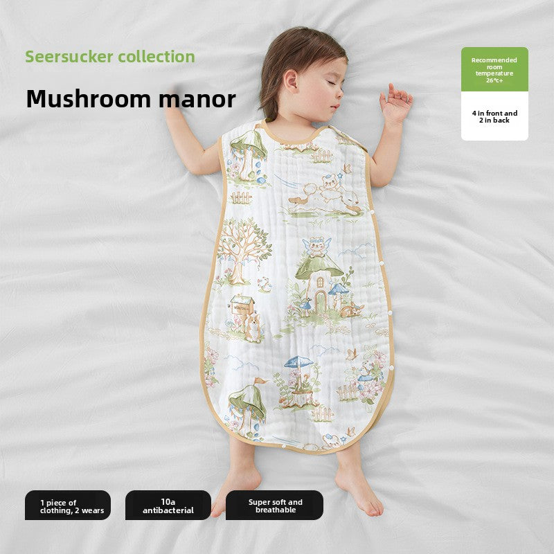 Breathable Gauze Baby Vest Sleeping Bag