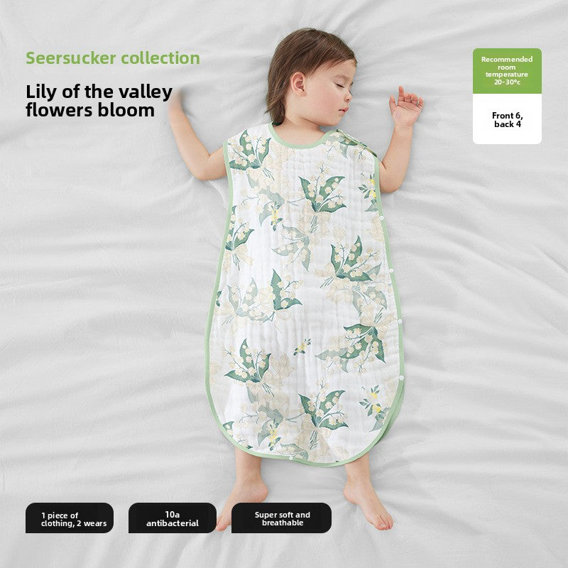 Breathable Gauze Baby Vest Sleeping Bag