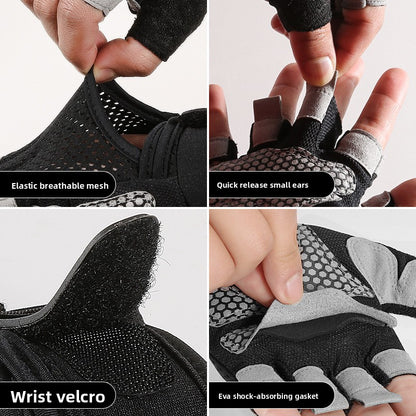 Breathable Half-Finger Cycling Gloves for Sports
