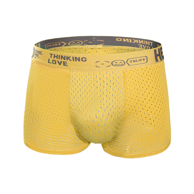Breathable Ice Mesh Men's Boxer Briefs