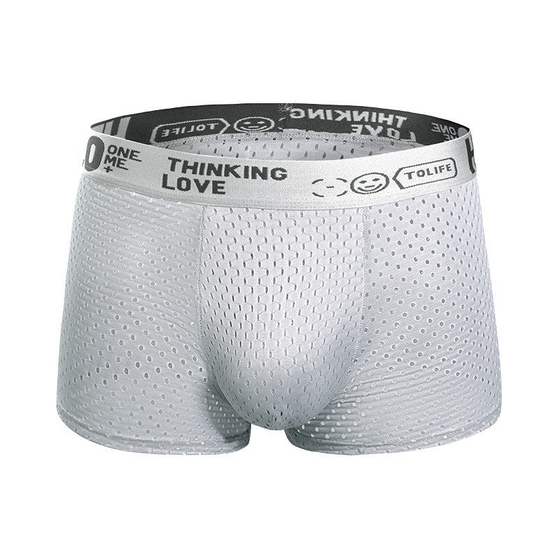 Breathable Ice Mesh Men's Boxer Briefs