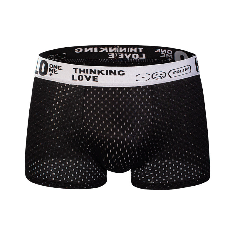 Breathable Ice Mesh Men's Boxer Briefs