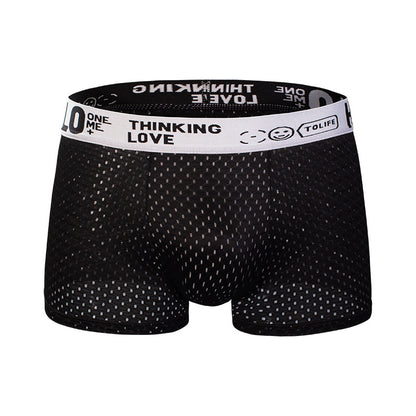 Breathable Ice Mesh Men's Boxer Briefs
