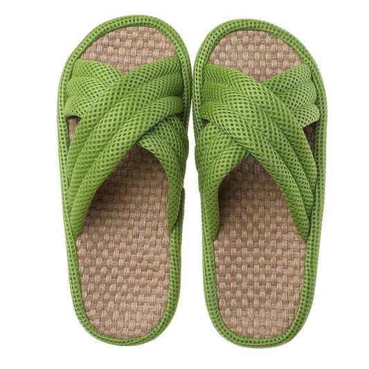 Breathable Linen House Slippers