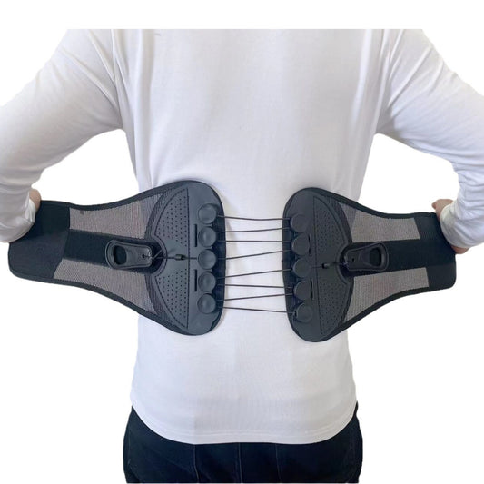 Breathable lumbar support belt