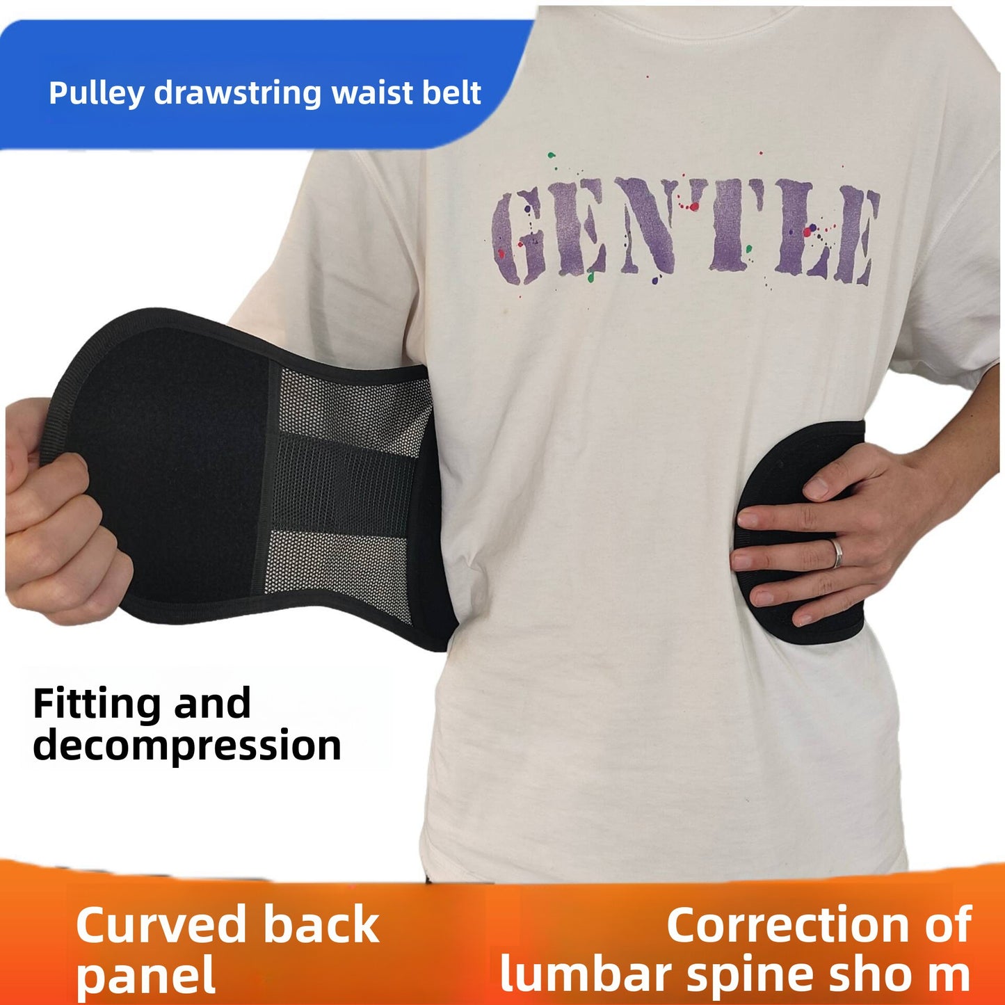 Breathable lumbar support belt