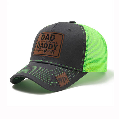Breathable Mesh Baseball Cap with Curved Brim