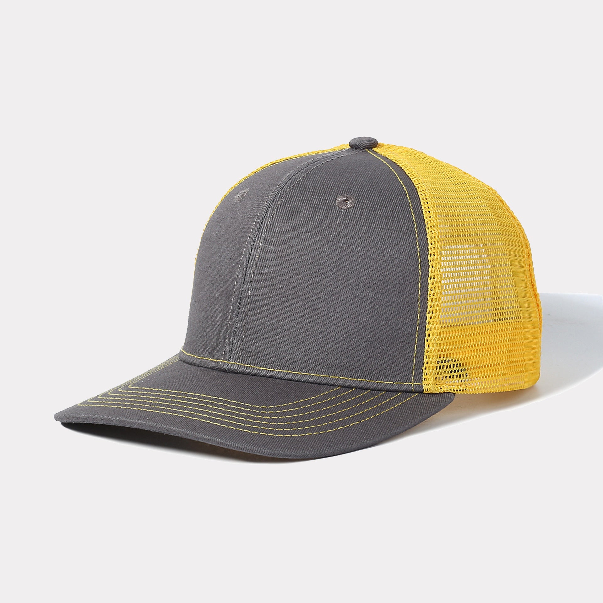 Breathable Mesh Baseball Cap with Curved Brim