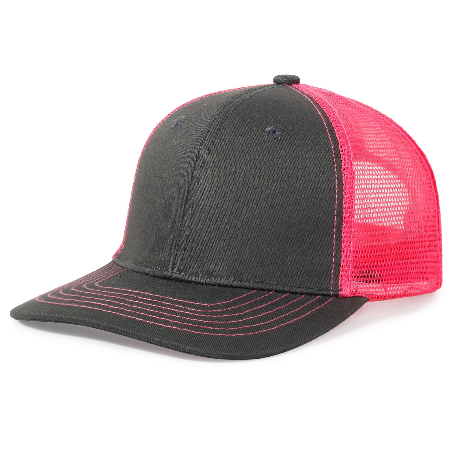 Breathable Mesh Baseball Cap with Curved Brim