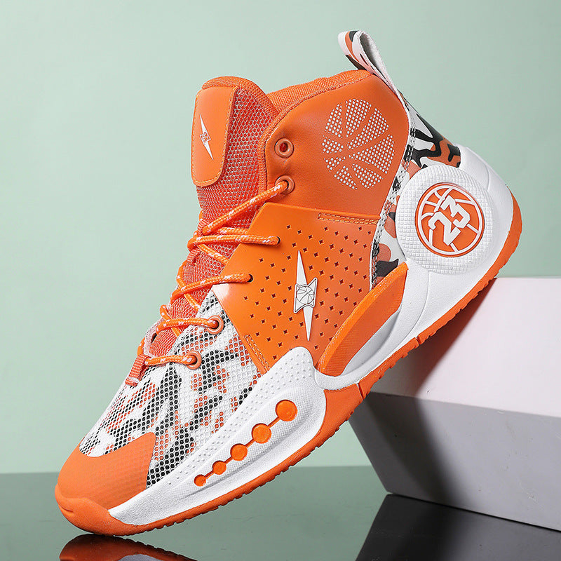 Breathable Mesh Basketball Shoes High-Top Training Sports Shoes