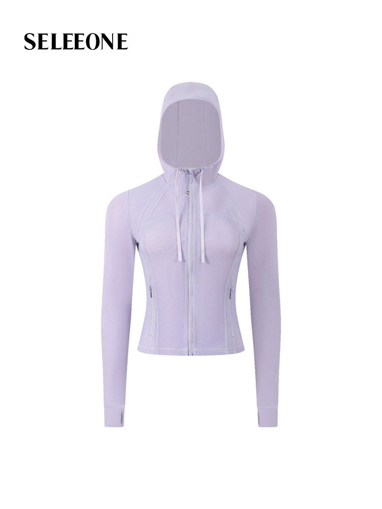 Breathable Mesh Hooded Yoga Sports Jacket