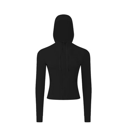 Breathable Mesh Hooded Yoga Sports Jacket