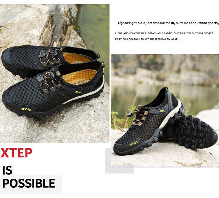 Breathable Mesh Men's Casual Sports Shoes for Outdoor Hiking
