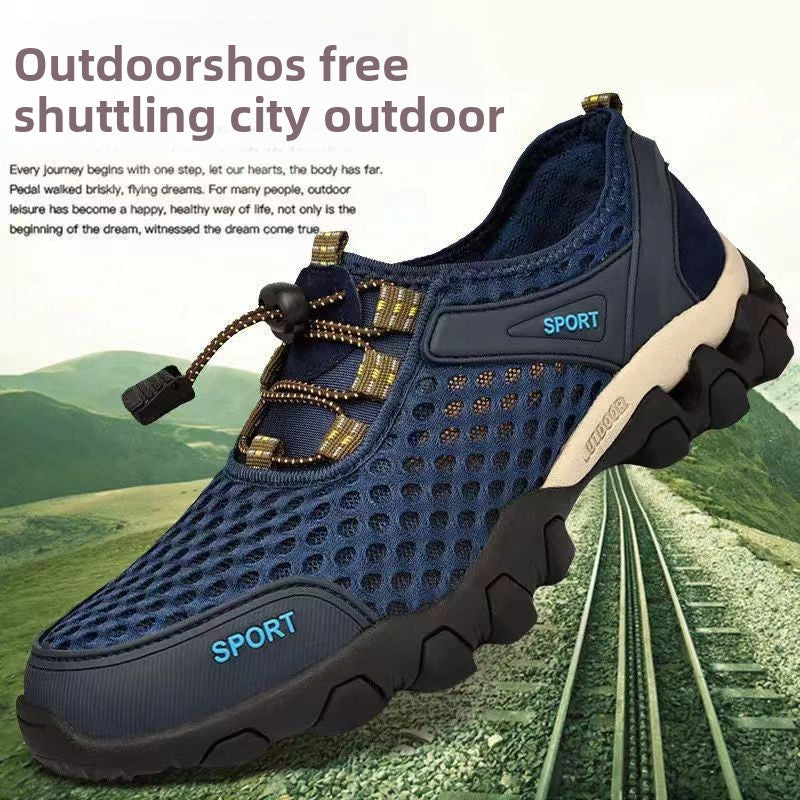 Breathable Mesh Men's Casual Sports Shoes for Outdoor Hiking
